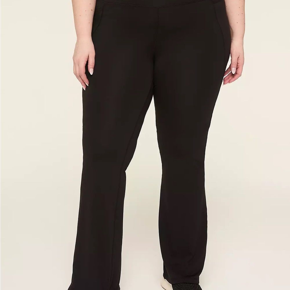 2 pair for 40.00 Lane Bryant Black Flare Yoga Pants BUY ONE, GET ONE FREE